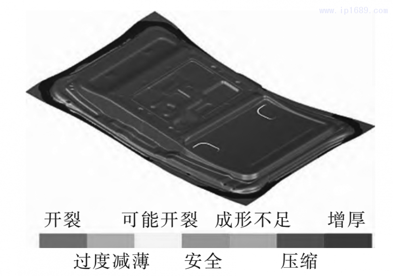圖 7 刺破刀具結構優(yōu)化后零件的成形性